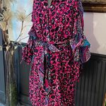 NWT Ohema Ohene Karen Exaggerated Sleeve Shirt Dress Banana Tree Photo 3