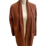 Madewell  Women's XS Rust Cardigan Sweater Long Sleeve Open Front Photo 0