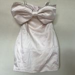 House Of CB HOUSE‎ OF CB 'Ariella' Ivory Satin Crystal Embellished Bow Dress NWOT size S Photo 4