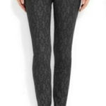 Current/Elliott Revolve Ankle Skinny Jean 26 Black Antique Lace Denim Printed Photo 0