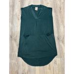 Anthro Dolan Left Coast Collection Teal V Neck Drop Waist Pocket Dress Petite XS Green Photo 1