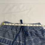 Cali 1850 Boho Blue Patterned High Waist Women's Shorts Photo 6