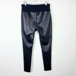 Assets by Spanx Black All Over Faux Leather Shaping Leggings Size 1X Photo 4