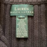 Ralph Lauren LAUREN by chocolate brown ribbed knit zipper vest, size XL Photo 5