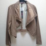 Just Fab Waterfall Faux Leather Jacket Photo 0
