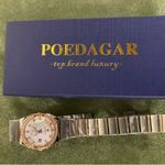#401 POEDAGER Rose Gold Detail Watch Silver Photo 4