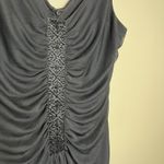 Black Y2K Dress Beaded Short 90s Friends Holiday Event Whimsigoth Goth Vampy 6p Photo 1