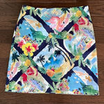 Talbots  Pencil‎ Skirt Size 2 Fun Vacation Print Photo 0