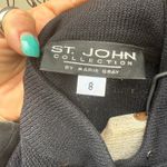 St. John Collection by Marie Gray Black Zip Up Button Close Collar Puff Sleeve 8 Photo 6