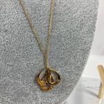 Argento Vivo  Taylor hoop Charm Necklace Gold Photo 2