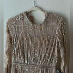 Mac Duggal 93629 Sequined Illusion Trumpet Gown Sz 8 NWT High Neck Long Sleeve Photo 6