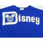 Spirit Jersey Walt Disney World Blue Womens Medium Shirt Long Sleeve Silver Spellout‎ Photo 2