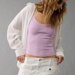 American Eagle  Lavender Lace Tank Top Photo 0