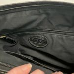 Fossil Vintage  Purse Crossbody Leather Pockets Buckle Adjustable Black Bronze Photo 9