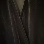 Ann Taylor  black velvet wrap short sleeve top in size Medium (NEVER WORN) Photo 3