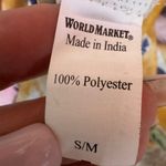 Cost Plus World Market Yellow and Blue Floral Fabric. Size s/m. E61 Photo 10