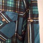 Eden & Olivia  L Plaid Stretch Shirt Dress in Forest and Emerald Green Photo 2