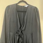 Baltic Born  black Woodbury satin mini dress Sz S Wedding Party Holiday Luxury Photo 4