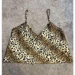 Victoria's Secret Women’s Victoria Secret Satin Animal Print Top. Size XL Photo 0