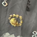 Yoana Baraschi Anthropologie 100% Silk Black Beaded Sleeveless Top Sz S Photo 7