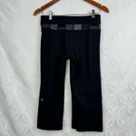 Lululemon Groove Crop Black Quilting Winter Reversible Legging Size 6 Photo 9