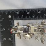 Vintage Clamper Hinge Bracelet Floral Ladybug Bee and Flower Silver Photo 10