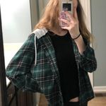 Romwe Cropped Flannel Photo 0