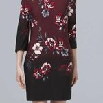 White House | Black Market NWT WHBM Ultimate Reversible Floral/Solid V-Neck Shift Dress Size XXS Photo 0