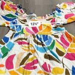 Tabitha Brown for Target‎ Linen Blend Botanical Puff Sleeve Mini Dress Sz XS White Photo 11