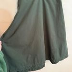 RYE | Hunter Green V Neck V Back Cotton Trapeze Minimalist Dress | Small Photo 2