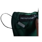 Pretty Little Thing  size 4 Emerald Green Satin Strappy mini Bodycon Dress Photo 4