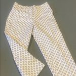 Source Unknown Womens White and tan Patterned Pants Photo 0
