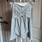 Silver Sparkly big back Bow Tube Dress coquette, Glam Romance Photo 4