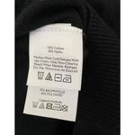 Eddie Bauer  Black Crochet Eyelet Knit Crew Neck Long Sleeve Cardigan Sweater S Photo 6