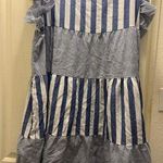 SheIn Women’s blue white stripe plus size dresss Photo 0