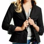 CAbi Flamenco Eyelet Black Cotton Blazer #5293 Photo 6