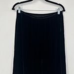 Vintage Tailor B. Moss Witchy Goth Velvet Silk Blend Midi Skirt Black Size 8 90s Photo 8