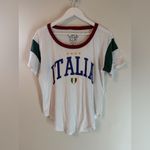 Chaser Italia Blocked Jersey Vintage T Medium White Red Green Photo 1