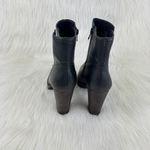 Lucky Brand Wmns  Quintei Leather Zipper Western Ankle Boots Booties Sz 8.5M Blk Photo 10