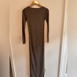 T Alexander Wang Knit Longsleeve Maxi Bodycon Dress in Grey Sz XS Gray Photo 4