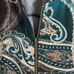 Chico's Chico’s 3 US 16 XL Jacket Paisley Print Full Zip Stretch Long Sleeve lightweight Photo 2