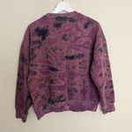 Vintage Bear International Sweatshirt Womens Size S Crewneck Tie Dye Purple Photo 3