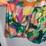 Anthropologie Naomi Kawanishi Reis Printed Bow-Back Front-Slit Sheer Maxi Dress Size Small Photo 4