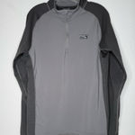 Mountain Hardwear WickQ 1/4 Zip Pullover Size M Gray Stretch Activewear Running Photo 0