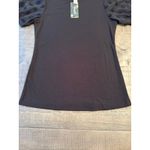 Blooming Jelly NWT  Women's Black Sheer Sleeve Blouse Size Small‎ Photo 5