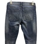 EXPRESS  Pearl Embellished Denim Mid Rise Ankle Legging Denim Blue Jeans Womens 4 Photo 10