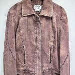Anev Light Plum Purple Embellished Corduroy Jacket Zipper Detail Size Medium NEW Photo 1