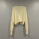 Lulus Totally Toasty Ivory Eyelash Knit Cropped Cardigan Sweater Medium M Photo 5