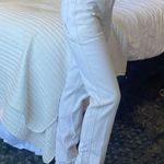 Abercrombie Ultra High Rise Straight White Cargo Carpenter Jeans Size 25 Photo 1