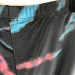 Afrm Womens Bike Shorts Pull On Tie Dye Stretch Black Blue Red XS Photo 2